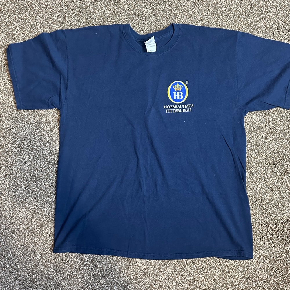 Men’s Navy Blue hofbrauhaus Pittsburgh T-shirt Size XL